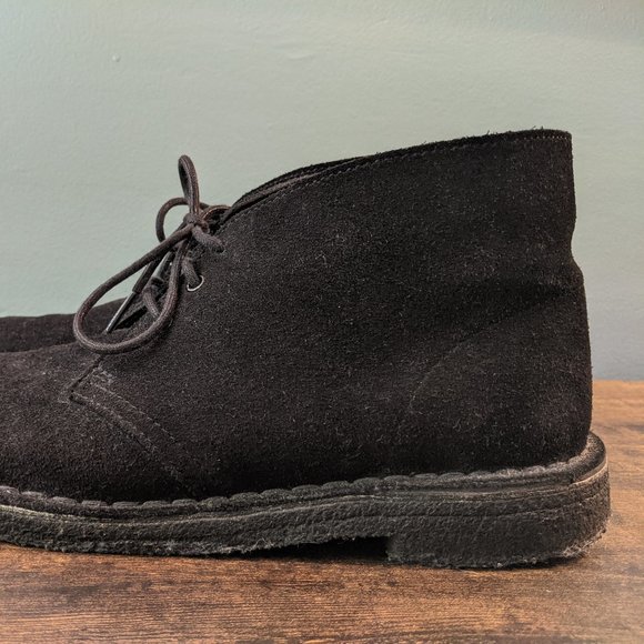 Clark\'s Desert Boot Black Suede Leather main image 7